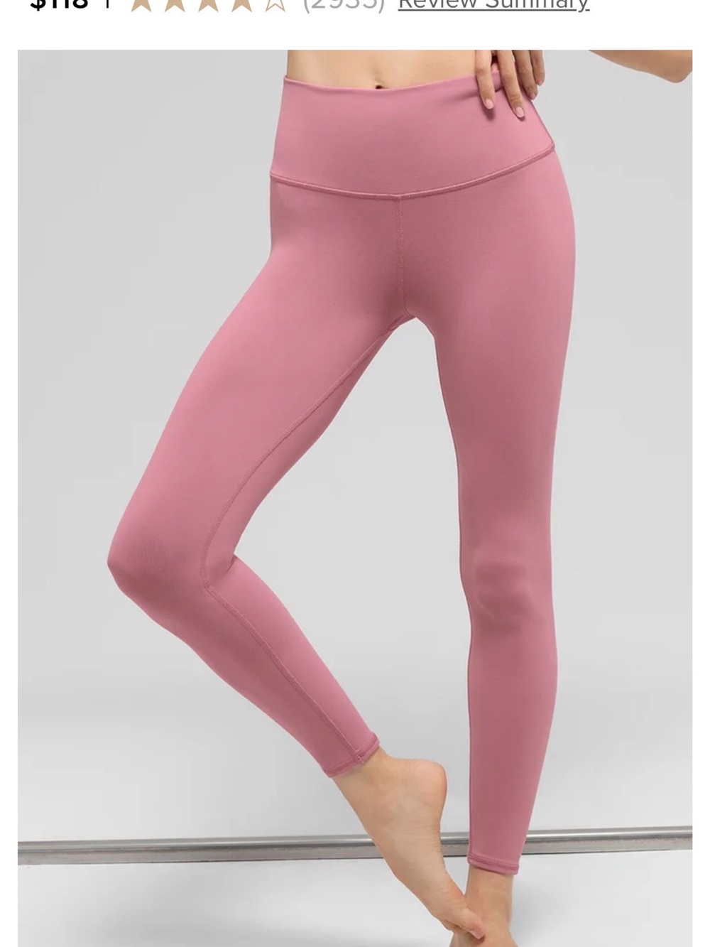 ALO Yoga 7/8 High-Waist Airbrush Legging - Pink Wild Rose